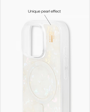 Ideal of Sweden MagSafe Pearlized Case for Apple iPhone 16 Pro - White