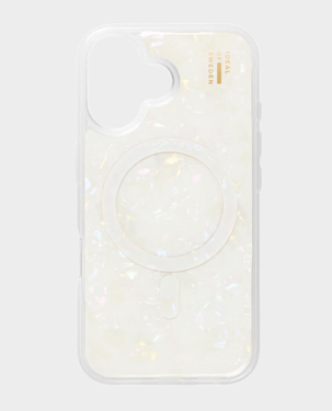 Ideal of Sweden MagSafe Pearlized Case for iPhone 16 (White) in Qatar