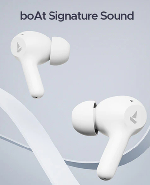 Boat Airdopes 71 TWS | 40 Hours of Playback | IPX4 | 50ms Low Latency Gaming - Frost White