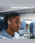Anker Soundcore Liberty 4 NC True Wireless Earbuds | Adaptive ANC | IPX4 Water Resistant | Bluetooth 5.3 | A3947H21- White
