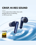 Anker Soundcore Liberty 4 NC True Wireless Earbuds | Adaptive ANC | IPX4 Water Resistant | Bluetooth 5.3 | A3947H31 - Navy Blue