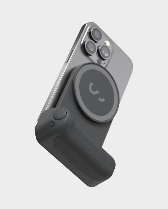 ShiftCam SnapGrip Magnetic Snap-On Camera Grip & Battery | Built for MagSafe and Compatible with all Mobile Devices | Qi Wireless Charging | 3200mAh Battery | SG-IN-MN-EF - Midnight