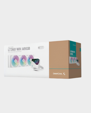 Deepcool LT 360 AIO Liquid CPU Cooler | 360mm Radiator | 3 X FK120 Fans | 600~2400 RPM | 72.04 CFM Supreme Airflow |  3.48 mmAq High Static Pressure | RGB - White
