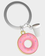 Metalmorphose Donut Key Ring | MTM324-01 - Pink + White