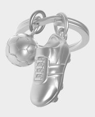 Metalmorphose Football Shoes with Balls Key Ring | MTM909 - Matt Chrome