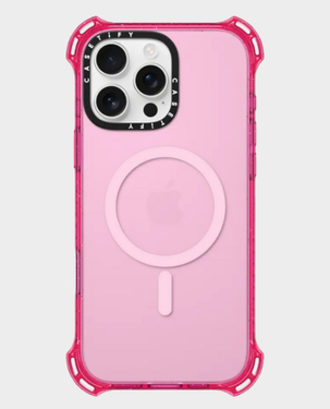 Casetify Bounce Case For iPhone 16 Pro Max Bounce Corner (Peony Pink) in Qatar