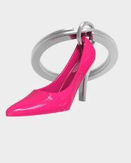 Metalmorphose High Heel Key Ring - Shiny Pink
