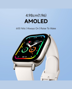 Xiaomi Redmi Watch 5 Lite Smartwatch 1.96 Inch AMOLED display | Up to 18 days Battery Life | 5ATM Water Resistance | TPU Strap | Bluetooth 5.3 | BHR8791GL- Light Gold