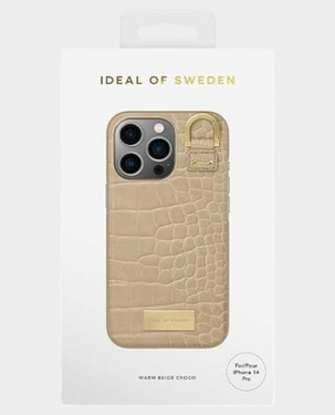 Ideal of Sweden Atelier Case for Apple iPhone 14 Pro Max - Warm Beige Croco