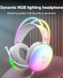 Onikuma X25 RGB Wired Gaming Headset | USB | RGB Lighting | 50mm Driver | Noise-Cancelling Mic - Black