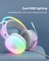 Onikuma X25 RGB Wired Gaming Headset | USB | RGB Lighting | 50mm Driver | Noise-Cancelling Mic - Black