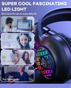 Onikuma X7 Pro Wired Gaming Headset | RGB Lighting | 50mm Driver | Noise-Cancelling Mic - Black
