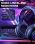 Onikuma X7 Pro Wired Gaming Headset | RGB Lighting | 50mm Driver | Noise-Cancelling Mic - Black