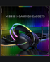 [VP]Onikuma X33 Head-Mounted RGB E-Sports Wired Gaming Headset | RGB Lighting | 50mm Driver | USB Type-C | Omnidirectional Mic - Black