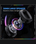 [VP]Onikuma X33 Head-Mounted RGB E-Sports Wired Gaming Headset | RGB Lighting | 50mm Driver | USB Type-C | Omnidirectional Mic - Black