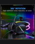 [VP]Onikuma X33 Head-Mounted RGB E-Sports Wired Gaming Headset | RGB Lighting | 50mm Driver | USB Type-C | Omnidirectional Mic - Black