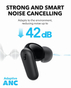 Anker Soundcore R50i NC | Wireless Earbuds | Strong 42dB Adaptive Noise Cancelling | IP54 | 45H Playtime - Black