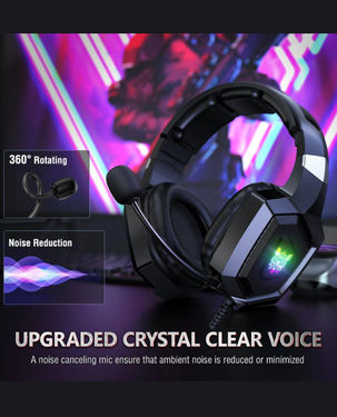 Buy Onikuma K8 RGB Wired Gaming Headset (Black) in Qatar