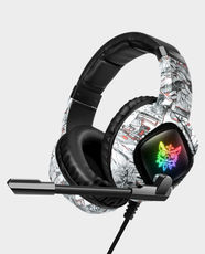 Onikuma K19 RGB Wired Gaming Headset (Camouflage White) in Qatar