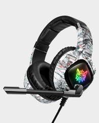 Onikuma K19 RGB Wired Gaming Headset (Camouflage White) in Qatar
