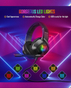 Onikuma K19 RGB Wired Gaming Headset | USB + 3.5mm | RGB LED Backlight | 40mm Driver | Noise-canceling | Microphone - Black