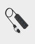 ONTEN UCA2306 7-In-2 USB-C/USB 3.0 7-Port Hub | 1x USB 3.0 | 3x USB 2.0 | 3x USB-C Ports | 1x USB-C for 5V Input - Black