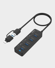 Onten UCA5306 7-In-2 USB-C/USB 3.0 Gen 1 to 7-Port Hub in Qatar