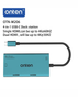 Onten M206 4-in-1 USB-C to Dual HDMI + VGA Adapter | 2 × HDMI 2.0  | 1 × VGA | 1 x Audio Output | 140mm Cable - Pine Green