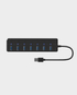 Onten 5307 USB 3.0 to 7-Port USB 3.0 Hub with Switch | 1 × DC Power Input Port | 4 × USB 3.0 Ports (5Gbps) | 3 × USB 2.0 Ports (480Mbps) - Black