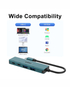Onten UC622 USB-C to 10G 4-Port Hub | 2 x USB-A (USB 3.2 Gen 2) | 2 x USB-C (USB 3.2 Gen 2) | 10GB/s Data Transfer - Pine Green
