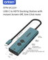 Onten USB-C TO HDMI Docking Station with Instant Screen-Off One-Click Mute | 4K@30Hz | UC123+ - Pine Green