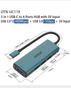 Onten 5-In-I USB-C to 4-Port Hub with PD Charger | 480Mbps | OTN-UC119 - Pine Green