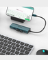 Onten 5-In-I USB-C to 4-Port Hub with PD Charger | 480Mbps | OTN-UC119 - Pine Green