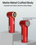 KiCA JetFan Mini | Portable Fan | KiCAPF - Bright Red
