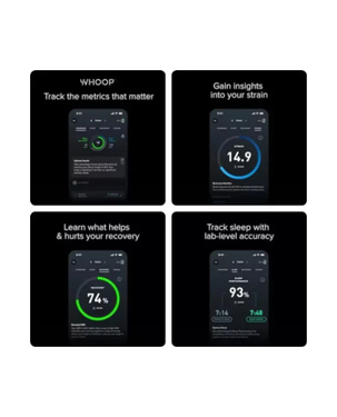 Whoop Hibiscus Superknit Band | Wearable Fitness Tracker With Biometric Sensors | Sleep & Strain Analysis | Real-Time Insights
