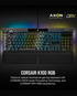 Corsair K100 RGB Optical-Mechanical Gaming Keyboard | Corsair OPX Switch (CH-912A01A-NA) - Black