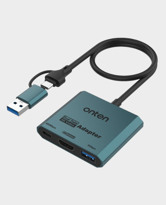 Buy Onten 3-in-2 USB-C/USB-A to HDMI Adapter in Qatar