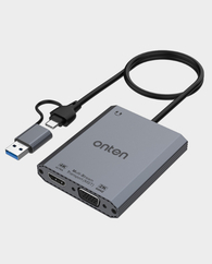 Onten 2-in-2 USB 3.0 to VGA/HDMI Adapter in Qatar