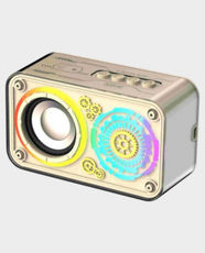 LENYES S841 Portable Wireless Speaker | 10W | RGB Lighting (Gold) in Qatar