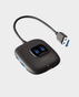 Onten USB to 4-Port USB 3.0 + USB-C 5V Hub | OTN-UCA310 - Black in Qatar