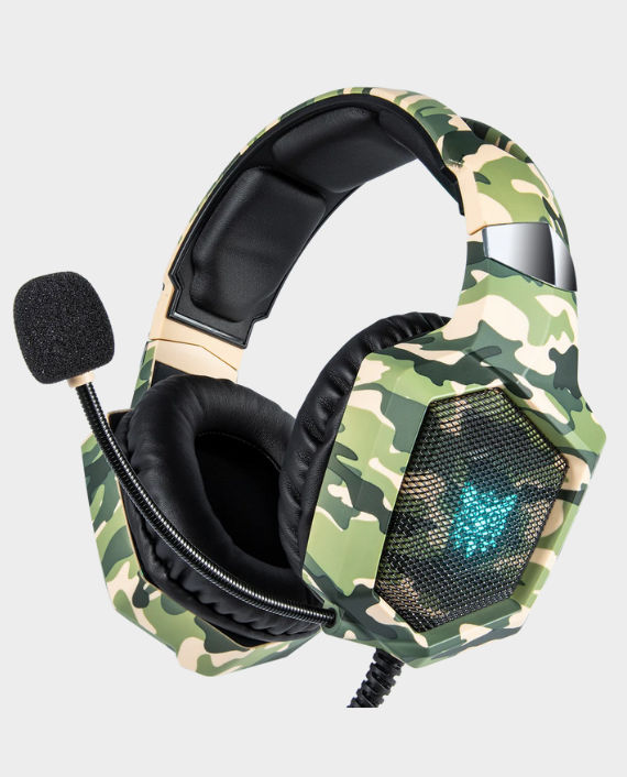 Buy Onikuma K8 RGB Light Wired Gaming Headphones (Green Camouflage
