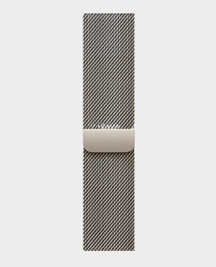 Apple Watch Series 10 GPS + Cellular 46mm Natural Titanium Case with Natural Milanese Loop S/M - MC7Q4