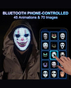 Shining App Mask with Bluetooth Programmable