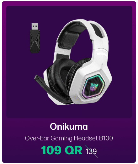 Onikuma Over-Ear Gaming Headset title=