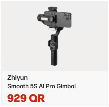 Zhiyun Smooth 5S AI Pro Smartphone Gimbal In Qatar