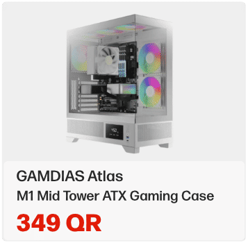 GAMDIAS Atlas M1 Mid Tower ATX Gaming Case In Qatar