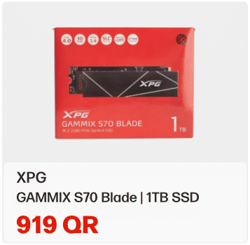 XPG GAMMIX S70 Blade In Qatar