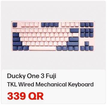 Ducky One 3 Fuji TKL Keyboard In Qatar