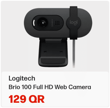 Logitech Brio 100 Web Camera In Qatar