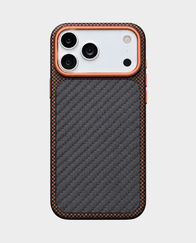 Vavvi Carbon Design Magsafe Case for Apple iPhone 18 Pro Max - Orange